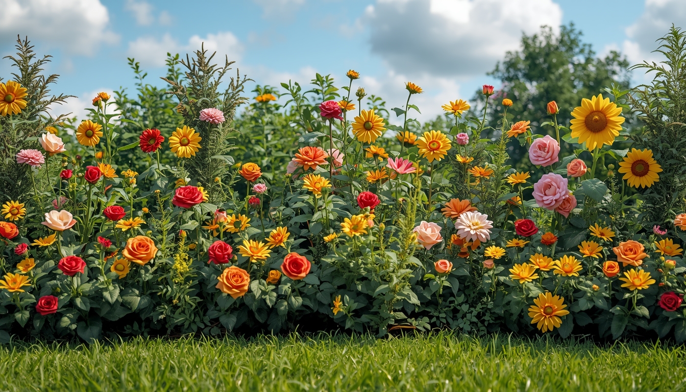 Seizoensgebonden bloemperken